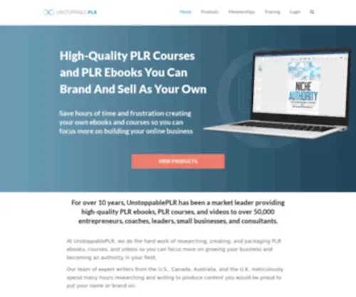 Unstoppableplr.com(PLR Courses) Screenshot