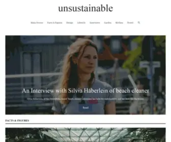 Unsustainablemagazine.com(Climate, poverty, renewables, ecology, waste, equality) Screenshot