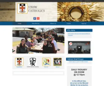 Unswcatholics.org.au(UNSW Catholics) Screenshot