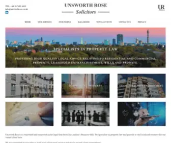 Unsworthrose.co.uk(Unsworth Rose) Screenshot