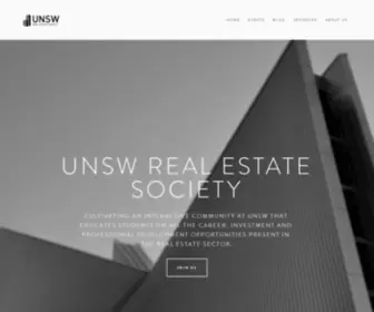 Unswrealsoc.com(UNSW Real Estate Society) Screenshot