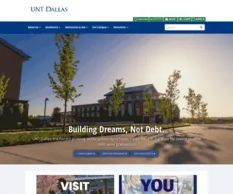 Untdallas.edu(UNT Dallas) Screenshot