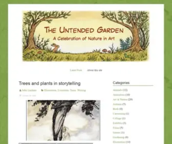 Untendedgarden.com(Celebrating Art and Nature) Screenshot