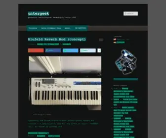 Untergeek.de(Promoting technological serendipity since 1968untergeek) Screenshot