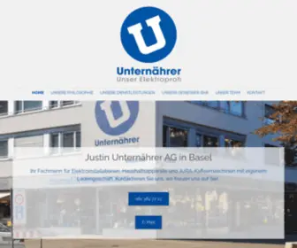 Unternaehrer-AG.ch(Elektroinstallationen & Haushaltsapparate) Screenshot