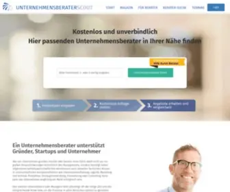 Unternehmensberaterscout.de(Unternehmensberater finden) Screenshot