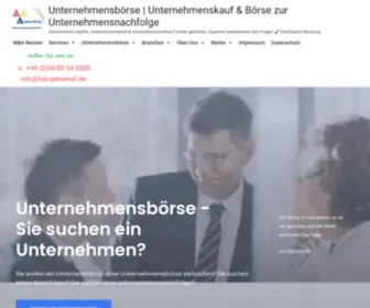 Unternehmensboerse.me(Unternehmensbörse) Screenshot