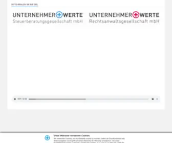 Unternehmerwerte.eu(Herzlich Willkommen) Screenshot