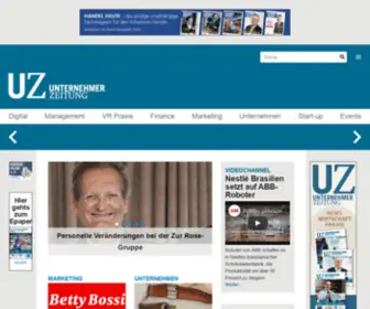 Unternehmerzeitung.ch(Unternehmer Zeitung) Screenshot