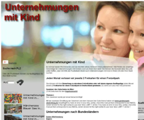 Unternehmungen-Mit-Kind.de(Unternehmungen Mit Kind) Screenshot