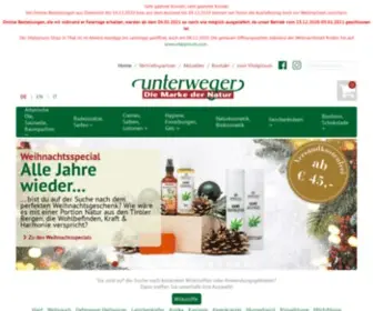 Unterweger-Wellness.com(Die Marke der Natur) Screenshot