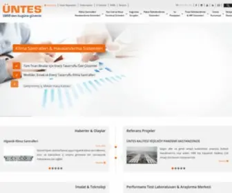 Untes.com.tr(Isı Pompası Nibe Türkiye Isı Pompaları Klima Santralleri Fan Coil Soğutma Grupları) Screenshot