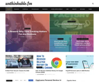 Unthinkable.fm(Technology & Lifestyle Blog) Screenshot
