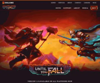 Untilyoufall.com(Until You Fall) Screenshot