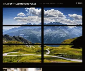 Untitledmotorcycles.com(Custom motorcycle builders with workshops in London and San Francisco) Screenshot