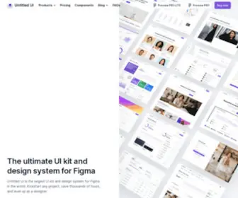 Untitledui.com(Figma UI Kit and Design System) Screenshot