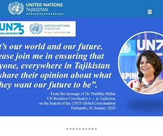 UNTJ.org(UN in Tajikistan) Screenshot