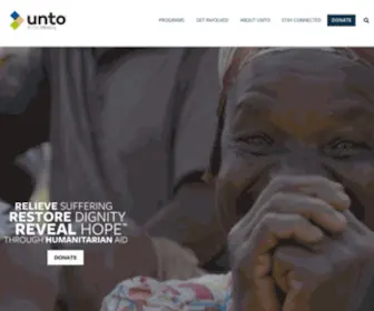 Unto.com(Humanitarian Aid for People in the Toughest Places on Earth) Screenshot