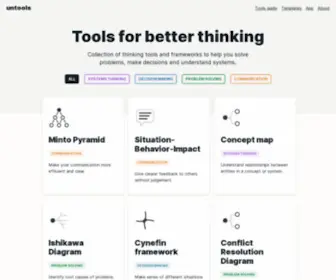 Untools.co(Tools for better thinking) Screenshot