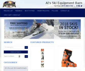 Untracked.com(Al's Ski Equipment Barn) Screenshot
