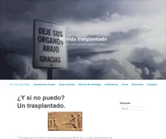 Untrasplantado.com(Mi vida trasplantado) Screenshot