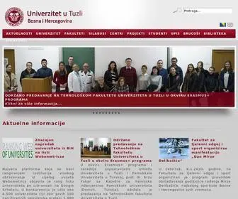 UNTZ.ba(Univerzitet u Tuzli) Screenshot