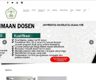 Unu-NTB.ac.id(Kampus Peradaban Bangsa) Screenshot