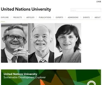 Unu.edu(United Nations University) Screenshot