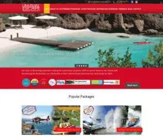 Unusualescape.com(Customized international holiday tour packages) Screenshot