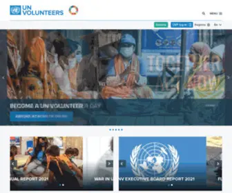 UNV.org(The United Nations Volunteers programme) Screenshot
