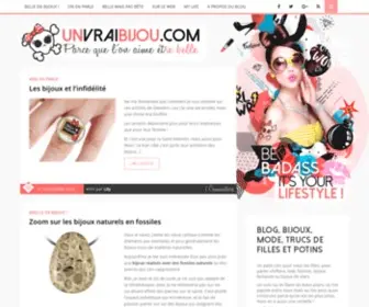 Unvraibijou.com(Des bijoux pour les belles rebelles) Screenshot
