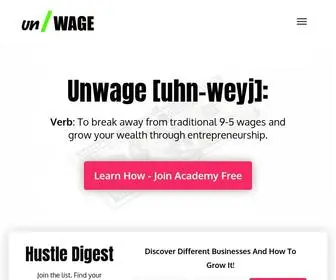 Unwage.com(Unwage's Mission) Screenshot