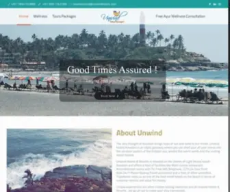 Unwindhotels.com(Beachfront Hotel in Lighthouse beach) Screenshot