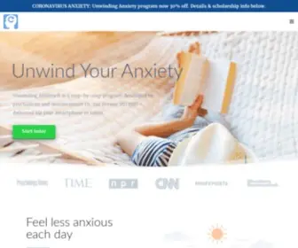 Unwindinganxiety.com(Unwinding Anxiety®) Screenshot