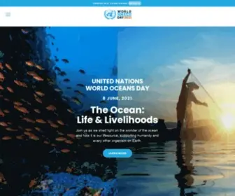 Unworldoceansday.org(World Oceans Day Online Portal) Screenshot