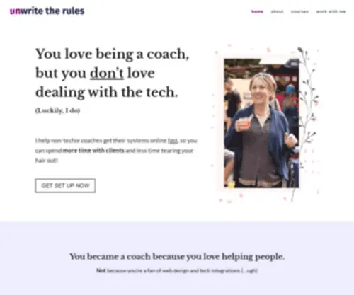 Unwritetherules.com(Tech Help for Coaches) Screenshot