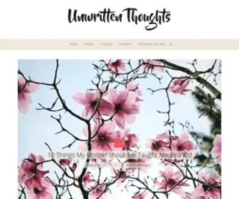 Unwrittenthoughts.com(Unwritten Thoughts) Screenshot