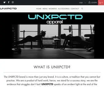 Unxpctdapparel.com(Unxpctd apparel) Screenshot