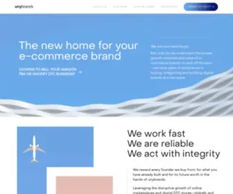 Unybrands.com(Amazon FBA Acquirers) Screenshot