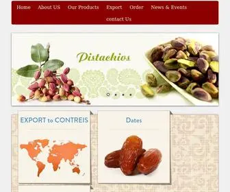 Unyekta.com(Iranian Dried Fruits and Nuts) Screenshot