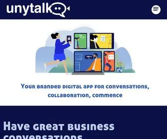 Unytalk.com(Branded Digital App For Conversations) Screenshot