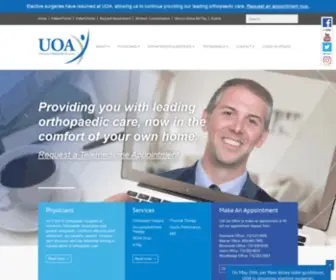 Uoanj.com(NJ Orthopedic Surgeons) Screenshot