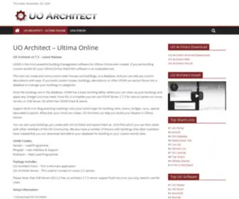 Uoarchitect.com(UOAR is the most powerful building management software for ultima online ever created) Screenshot