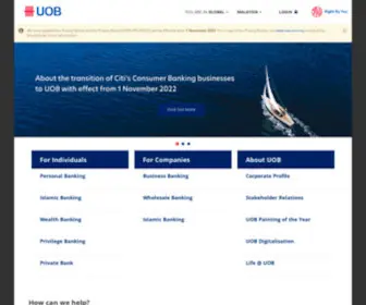 Uob.com.my(United Overseas Bank) Screenshot
