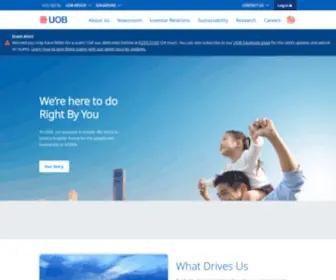 Uobgroup.com(United Overseas Bank) Screenshot