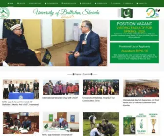 Uobs.edu.pk(University of Baltistan) Screenshot