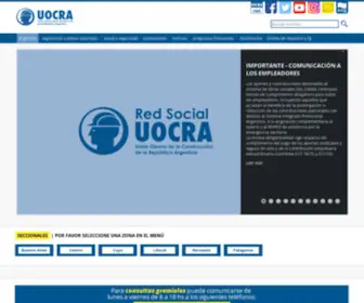 Uocra.org(Sitio oficial de la Uni) Screenshot