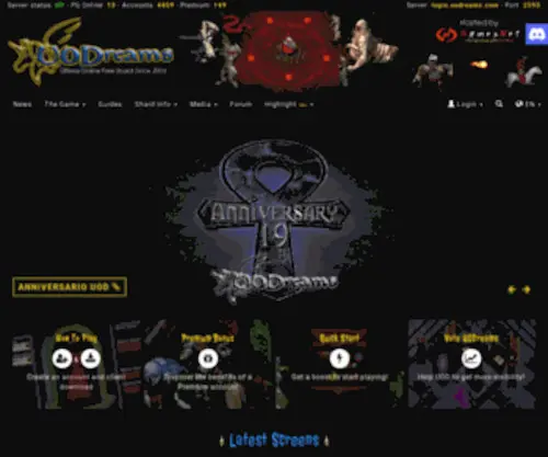 Uodreams.it(Ultima Online Dreams) Screenshot