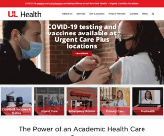Uoflhealth.org(UofL Health) Screenshot