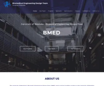 Uofmbmed.com(Biomedical Engineering Design Team) Screenshot